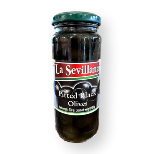Sevillana Pitted Black Olives